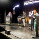 The ASB Finance Debate in Queenstown with l-r: David Seymour, leader of Act, Labour's Grant...