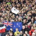 Fans pack Forsyth Barr Stadium to show their support for the Football Ferns during their Fifa...