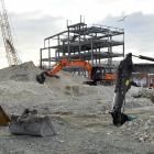 Construction has now started on the first building of the new Dunedin hospital. PHOTO: STEPHEN...