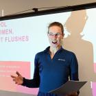 Marja Captijn gives a presentation on menopause in Dunedin on Saturday as part of her southern...