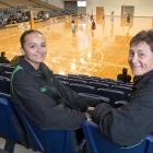 Manawatu midcourter Atareta McCausland-Durie and her mother, and coach, Yvette, at the national...