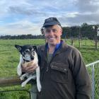 Nigel Johnston and his fox terrier, Gus, who he says also enjoys being part of the community....