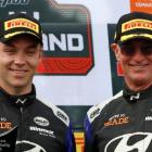 Hayden Paddon (left) and John Kennard. PHOTO: GETTY IMAGES