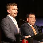 Act New Zealand leader David Seymour and Labour Finance spokesman Grant Robertson spar at the ASB...