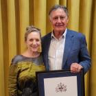 Southland director John Ward with his wife Sue during a dinner in his honour, hosted by Institute...