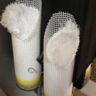 The interior of the membranes used to filter Dunedin's water can be seen in these cross-sections....