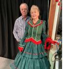 Kathryn Olcott in Victorian costume with husband John Egenes. PHOTO: SUPPLIED