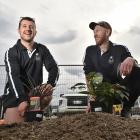 Young Landscaper of the Year 2023 contestants Caleb Washington, from Christchurch (left) and Sam...