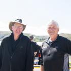 James Whyte, of Clyde, and Row for Life organiser Ian Hamilton, of Invercargill, after the Lions...