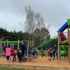 Chertsey School pupils and members of the wider community enjoy the school’s new playground....