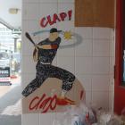 "Clap" left his mark on several buildings in Invercargill. PHOTO: SUPPLIED
