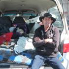 Invercargill man Fred McKay in the van he is lending to a man who ...