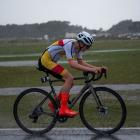 Southland rider Liam O’Rourke battles tough weather conditions during one of the races at Yunca...