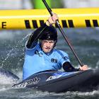 Finn Butcher charges to silver in the kayak cross at the canoe slalom world cup in Paris. PHOTO:...