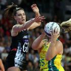 Kelly Jury of New Zealand defends during game four of the 2023 Constellation Cup series at Spark...