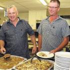 Serving diners at the Hope Wednesday night dinner are (from left) North Canterbury Hunting...