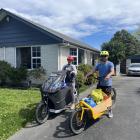 Jamie and Kath Lang sold a car and bought electric cargo bikes to commute around the city. Jamie...