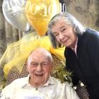 World War 2 survivor Johan Jonker celebrates his 100th birthday with wife Heather, 88, at Radius...