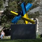 Slava Ukraini in the Knox Church Garden. PHOTO: ODT FILES