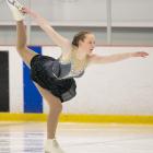 Figure skater Maia Petterson is back competing at national level after breaking her back in two...