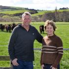 Nelson and Fi Hancox, pictured on their Tapanui farm, are delighted the next generation are now...