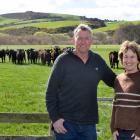 Nelson and Fi Hancox, pictured on their Tapanui farm, are delighted the next generation are now...