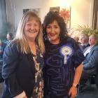 Penny Simmonds with a supporter. Photo: Ben Tomsett 