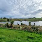 A wetland on the Pāmu dairy farm will be given the name the Glider wetland after its creators...