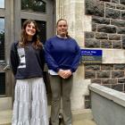 University of Otago agricultural innovation students Maddie Ford (left) and Georgie Burdon want...