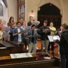 The Southern Youth Choir rehearses, with Rosie McAllister conducting and Sharon McLennan...