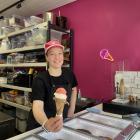 Gelato Junkie co-owner and gelato creator Leni Bebensee, at the company’s Octagon gelato shop.
