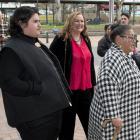 'Uproar' star, Julian Dennison, and his mother Mabelle (right) arrive with producer Sandra...