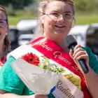 'Otago Daily Times' reporter Evelyn Thorn gives her acceptance speech after being crowned South...