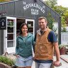 Royalburn Station’s Nadia Lim and Carlos Bagrie outside their farm shop in Arrowtown. PHOTO:...