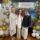 Outgoing Body Sanctum owner Judi Sneddon, right, with new owner Lynne Burns, left, and manager...