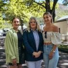 Pivotal Point trustee Alana Waples, centre, flanked by Wallace &amp; Gibbs Group’s Lizzy Wallace...