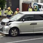 A section of Taieri Rd was closed with detours in place following a collision between a car and...
