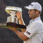  Ben Campbell of New Zealand poses for photo with trophy after winning the final round of the...