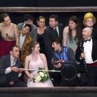 The cast of The Cherry Orchard — (front, from left) Daniel McClymont, Becky Hudson, Branson...