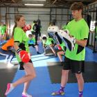 Aniva Gouman 15, and Jack Newport 17, work out at Riverside Kickboxing, which trains Cactus...