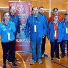 Special Olympics South Otago athletes, from left, Anna Frathey, Chantalle Fegan, Bobby King,...