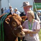 Richard and Denise van Asch were all smiles after their South Devon bull Burtergill Righton won...