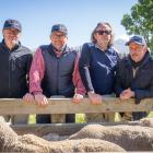 Celebrating 30 years of farm ownership in New Zealand are (from left) Fabrizio, Ercole, Francesco...