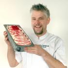 Dunedin chef Hannes Bareiter shows off his skills with a tray of mascarpone, raspberry and...