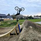 Fergus Barnsley, Erik Williams and Josh McCarthy hope to be able to do more jumps like this once...