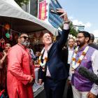 National Party leader and Prime Minister-elect Christopher Luxon at the Auckland Diwali Festival...