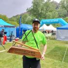 Canterbury’s Jeremy Pelvin after winning the inaugural Arrowtown Backyard Ultra yesterday morning...