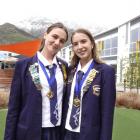 Wakatipu High School Proxime Accessit Sammy Fookes and Dux Elise Edmunds.