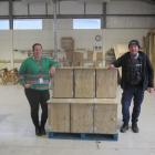 Inspecting seed libraries built by prisoners at the Otago Corrections Facility in Milburn are...