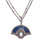 The "Midnight" Moonstone pendant is a featured work in an exhibition of jewellery by Dunedin...